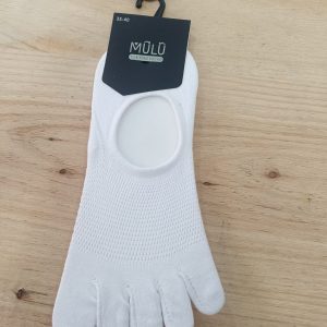Calcetines perforados barefoot dedos Pinkie Blanco