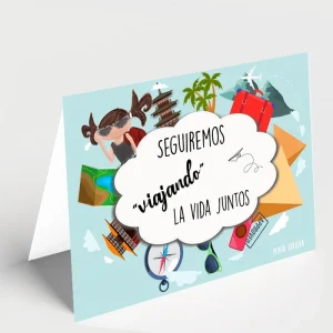 Portajetas Seguiremos "viajando" la vida juntos