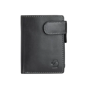 Cartera de piel negra, Colección Exotic Leather
