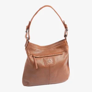Bolso de hombro Eva de piel natural con bandolera