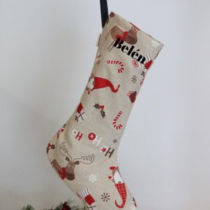 Calcetín personalizado navidad niños Santa