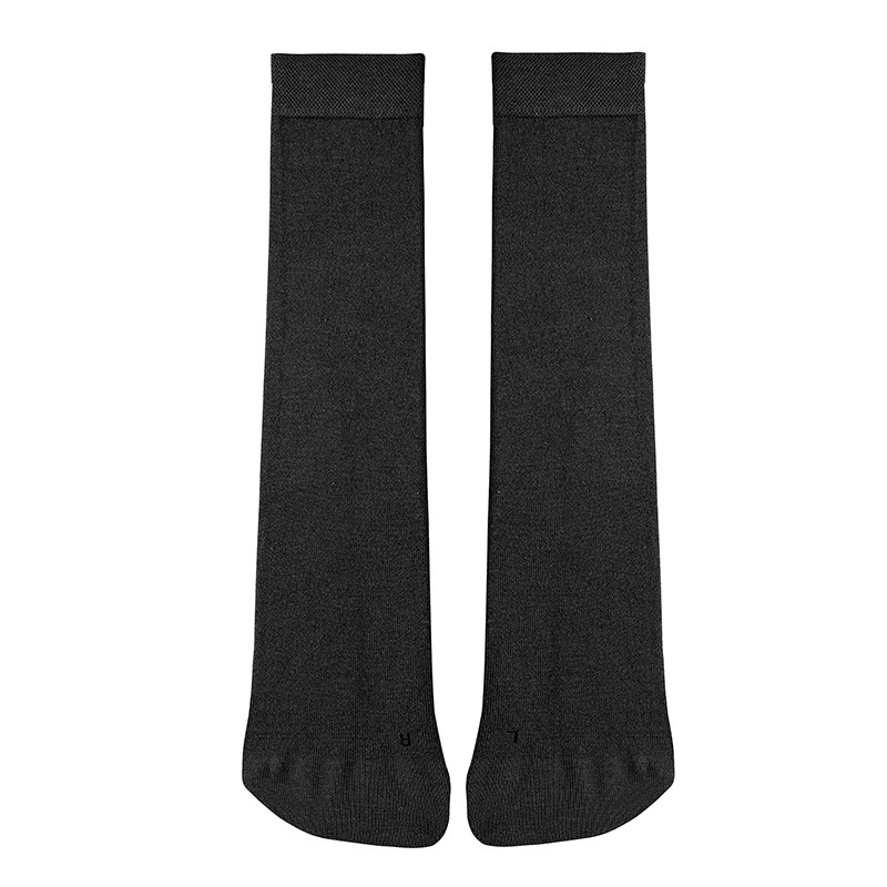 Calcetines adulto lisos de bambú NEGRO
