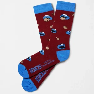 Calcetines BeSesameStreet Cookie Monster Burdeos