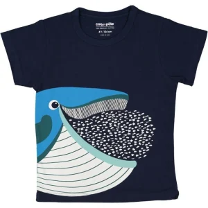 Camiseta Azul marino Mibo Ballena