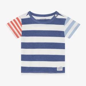 Camiseta m/c Rayas Dusty Blue