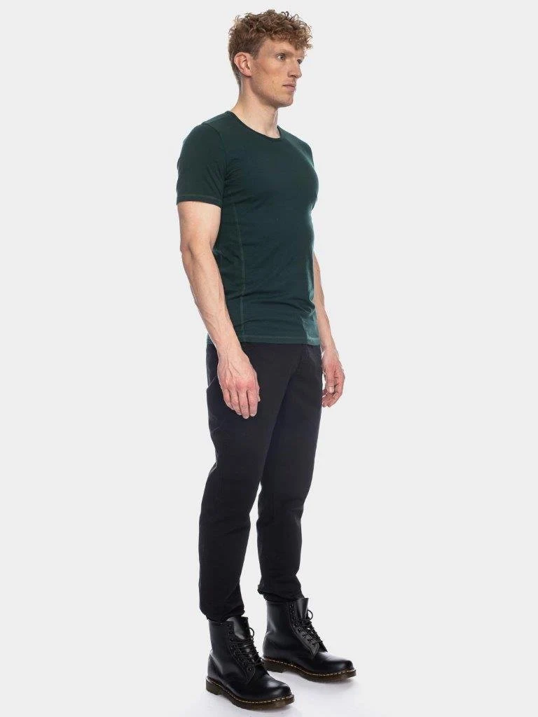 Camiseta Olek algodón orgánico verde oscuro - Imagen 3
