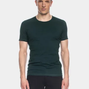 Camiseta Olek algodón orgánico verde oscuro