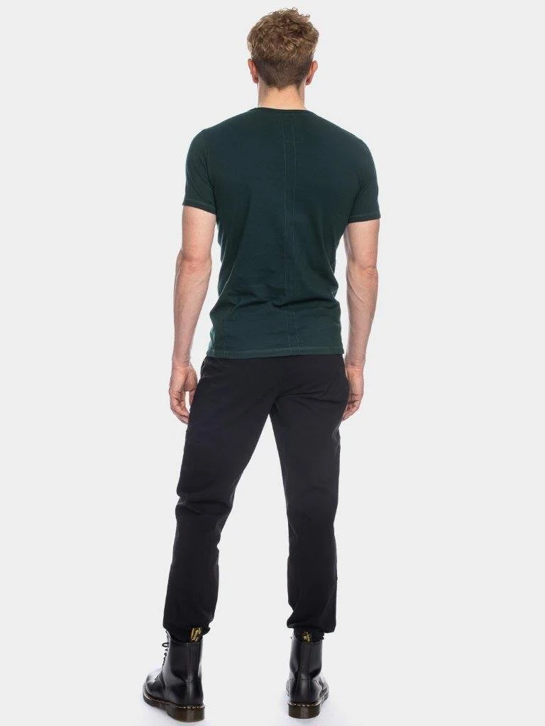Camiseta Olek algodón orgánico verde oscuro - Imagen 6