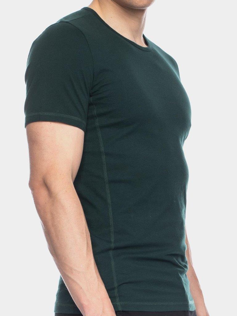 Camiseta Olek algodón orgánico verde oscuro - Imagen 5