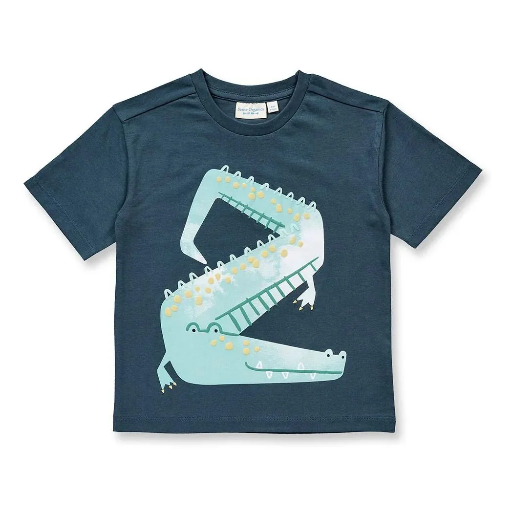 Camiseta OSWIN Cocodrilo Petrol oscuro - Imagen 3