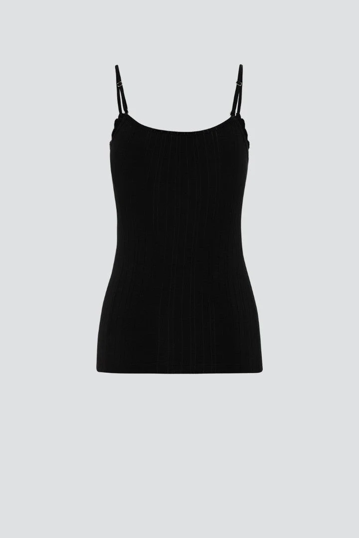 Camiseta tirantes Encaje Negro - Imagen 5