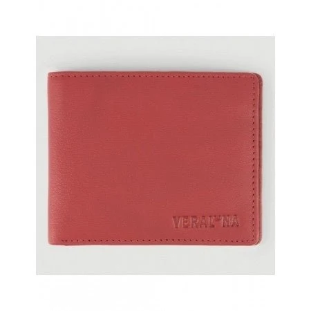 Cartera piel Akahata Rojo Negro