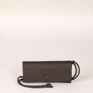 Funda de gafas marrón chocolate