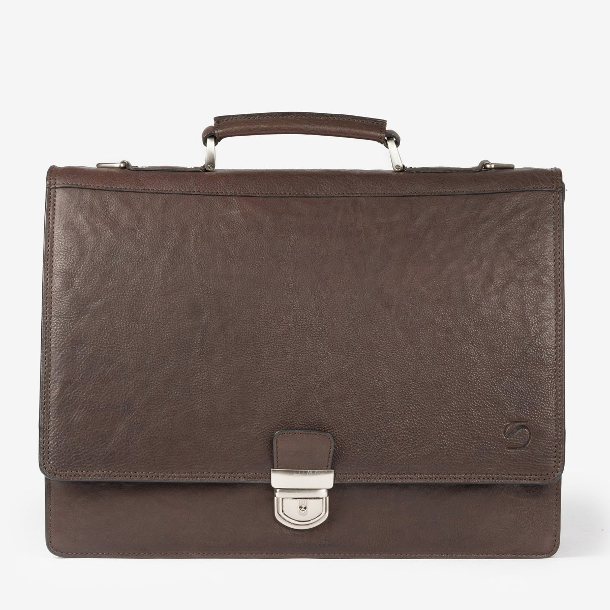 Portafolios de piel marrón, Colección Piel Wash. 40.5×32 cm