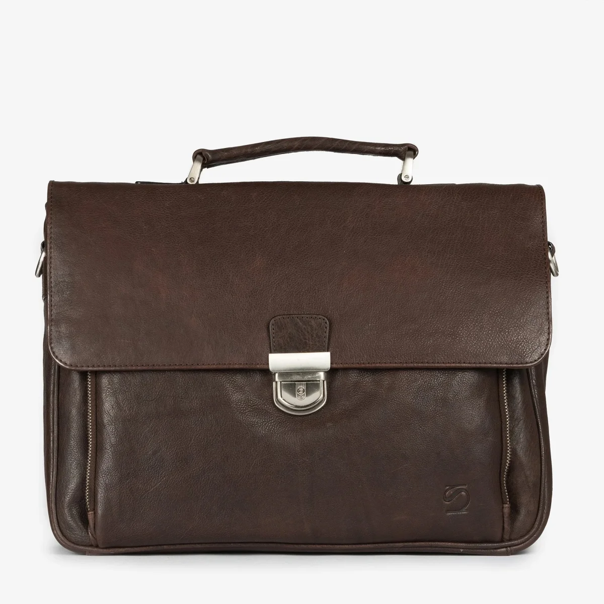 Portafolios de piel marrón, Colección Piel Wash. 40×31 cm