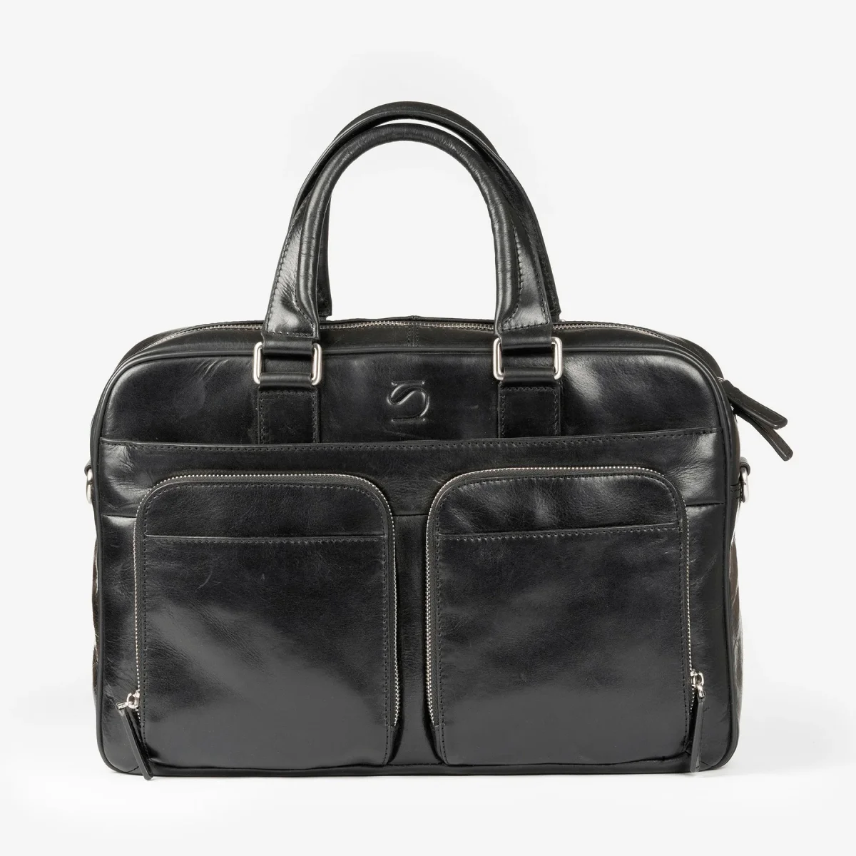 Portafolios de piel negro, Colección Piel Casablanca. 40×27 cm